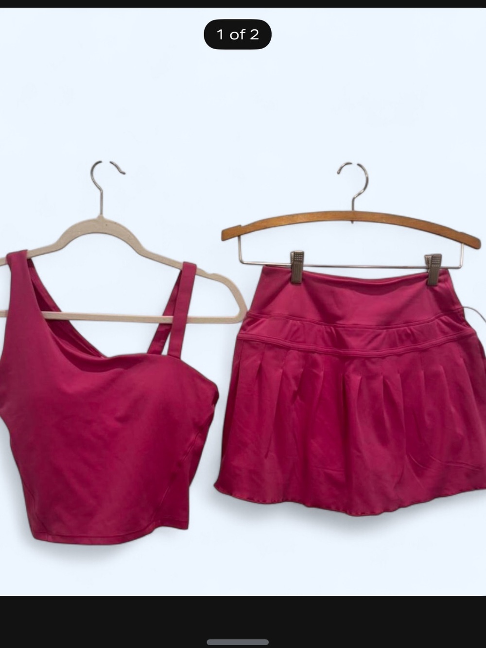 90 Degree By Reflex Magenta Sports Bra Top